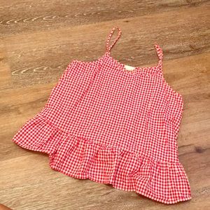 Red plaid tank top